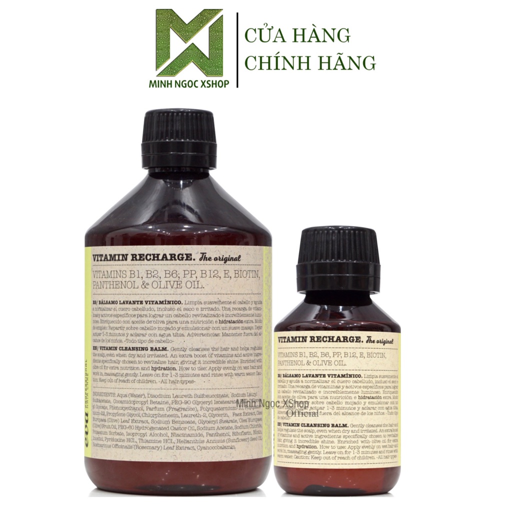 Dầu gội phục hồi hỗ trợ mọc tóc Eva Vitamin Recharge The Original 100 - 500ML chính hãng