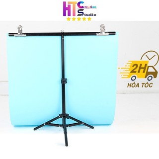 Khung treo phông nền chữ t 1.5mx2m và phông pvc 100x200cm, giá treo chụp ảnh sản phẩm, livestream, tiktok