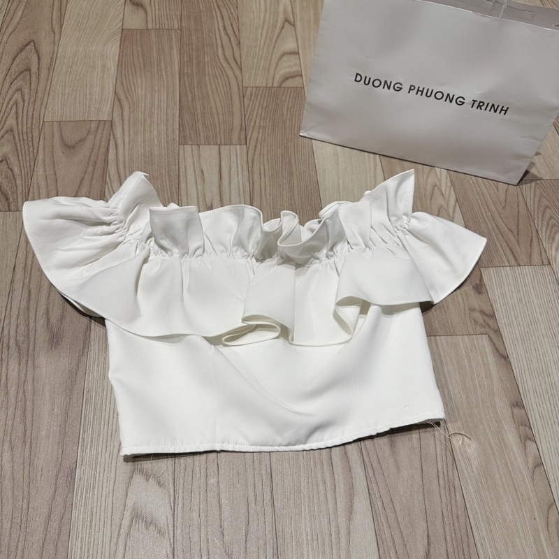 Áo trễ vai, áo bèo trễ vai tiểu thư BYTRINNIE( kèm túi giấy) | BigBuy360 - bigbuy360.vn
