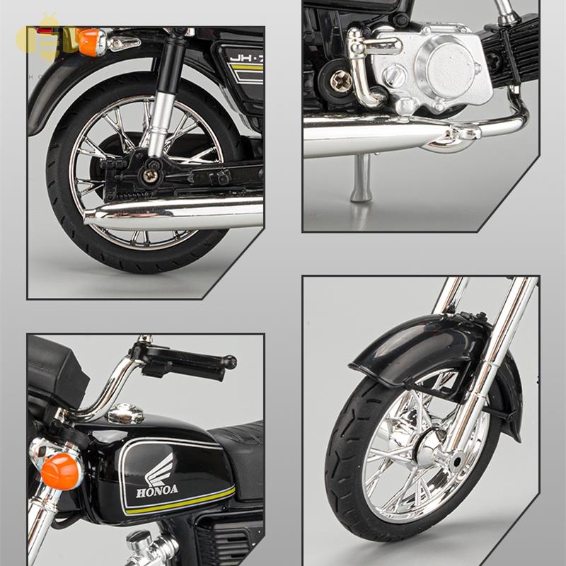 Đúc Mô Hình Đồ Chơi 1:12 Kiểu Dáng Honda JH70 Diecast Hợp Kim Xe Máy Đồ Chơi Mô Hình Mô Phỏng Ánh Sáng Và Âm Thanh Sưu T