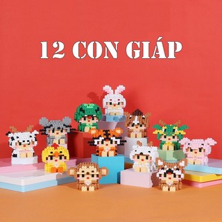 Mô hình lắp ráp 3D lego 12 con giáp