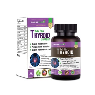 Viên Uống Hỗ Trợ Tuyến Giáp [Nhập Mỹ] | Pharma Plus Beta Plus Thyroid Support - Lọ 60V