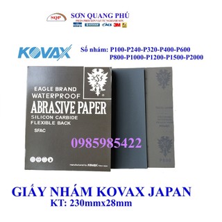 P1500 5 tờ 10 20 Tờ Giấy Nhám Kovax Nhật P1500 Kích thước 23x28mm - nhám nhật đen Tokyo Japan SONQUANPHU8856