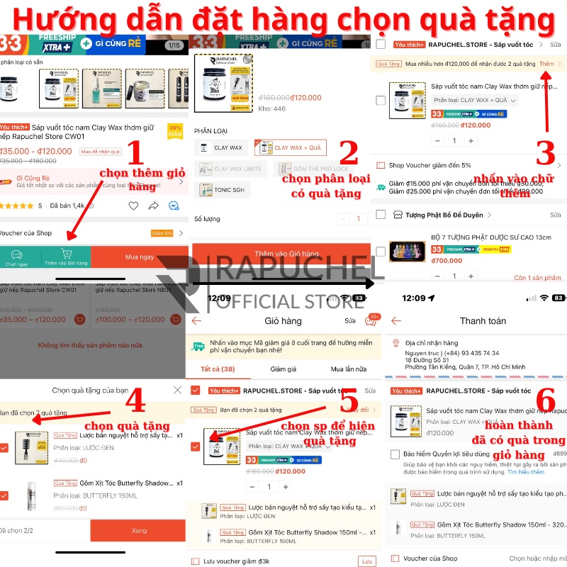 Sáp vuốt tóc nam Original Pomade chính hãng thơm giữ nếp Rapuchel Store SSO01