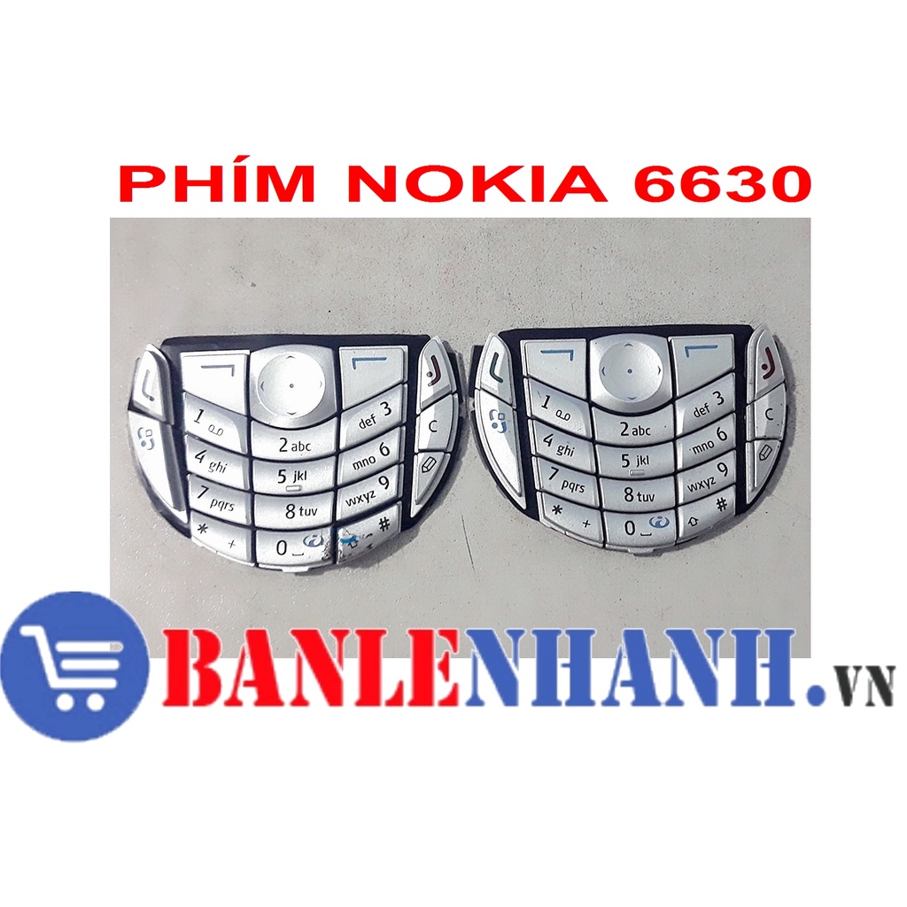 PHÍM NOKIA 6630 MÀU TRẮNG