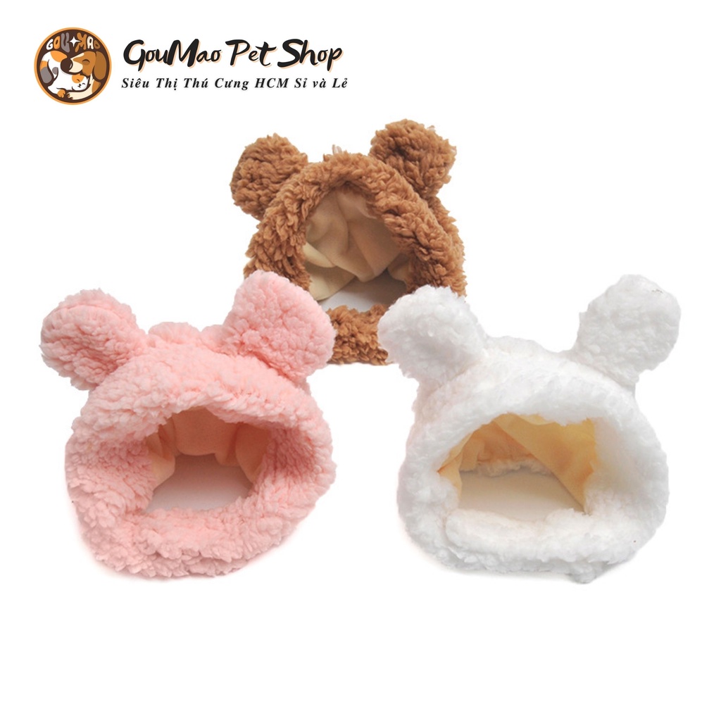 Nón gấu kute dành cho chó mèo - Goumao pet