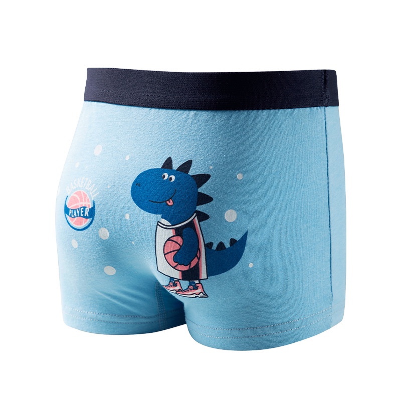 SET 4 Quần sịp bé trai boxer vải cotton và thun co dãn mềm mát hoạ tiết hoạt hình ngộ nghĩng  (Sip 1018 )