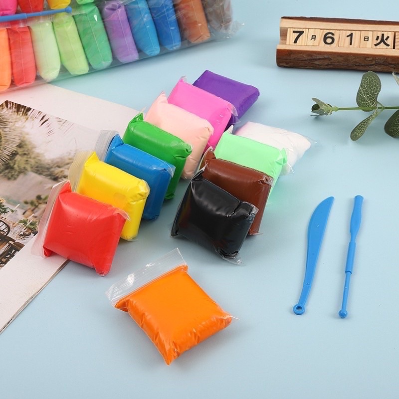 Đất sét tự khô 12 màu cho bé