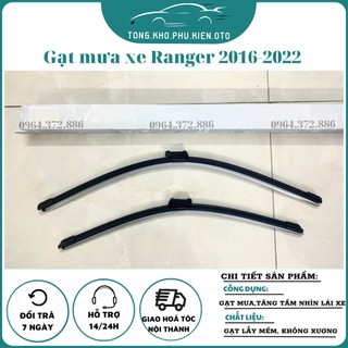 Gạt mưa xe/Gạt lẫy theo xe Ford Ranger 2016-2024 gạt mềm không xương chính hãng ( Giá 1 đôi )-Mẫu gạt lẫy