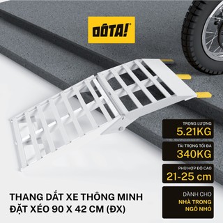 Thang Dắt Xe Máy Thông Minh Đặt Xéo DÔTA (cho thềm cao từ 21 đến 55 cm)