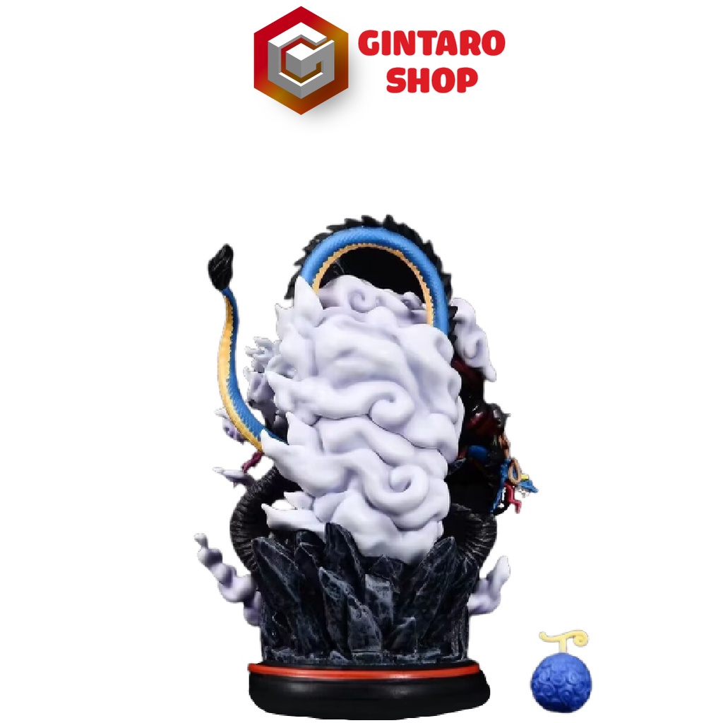 Mô hình One Piece Luffy Gear 5 phiên bản chiến đấu bóp Kaido cực ngầu và chi tiết, Mô hình Luffy Gear 5 cao 22Cm FullBox