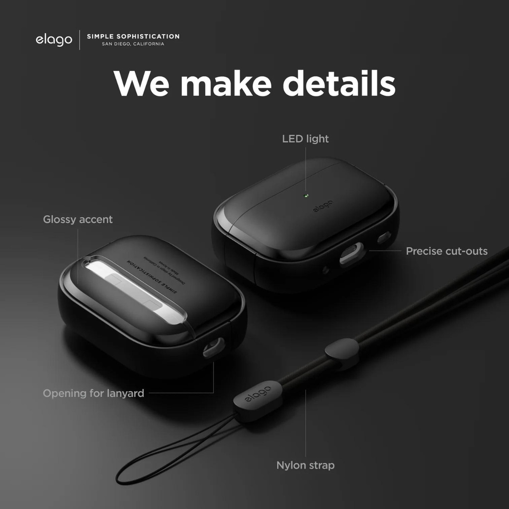 Ốp Case Cho AirPods Pro 2 Elago EDC Case_ Chính Hãng