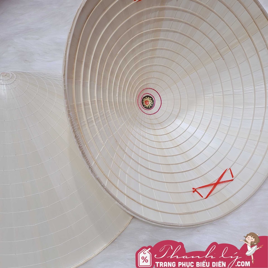 Nón lá trang trí, nón lá vẽ 40cm
