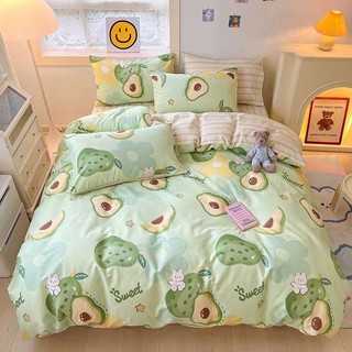 Bộ chăn ga gối cotton living - set 4 món 100% cotton hoạ tiết, mẫu mới nhất 2022 suhali