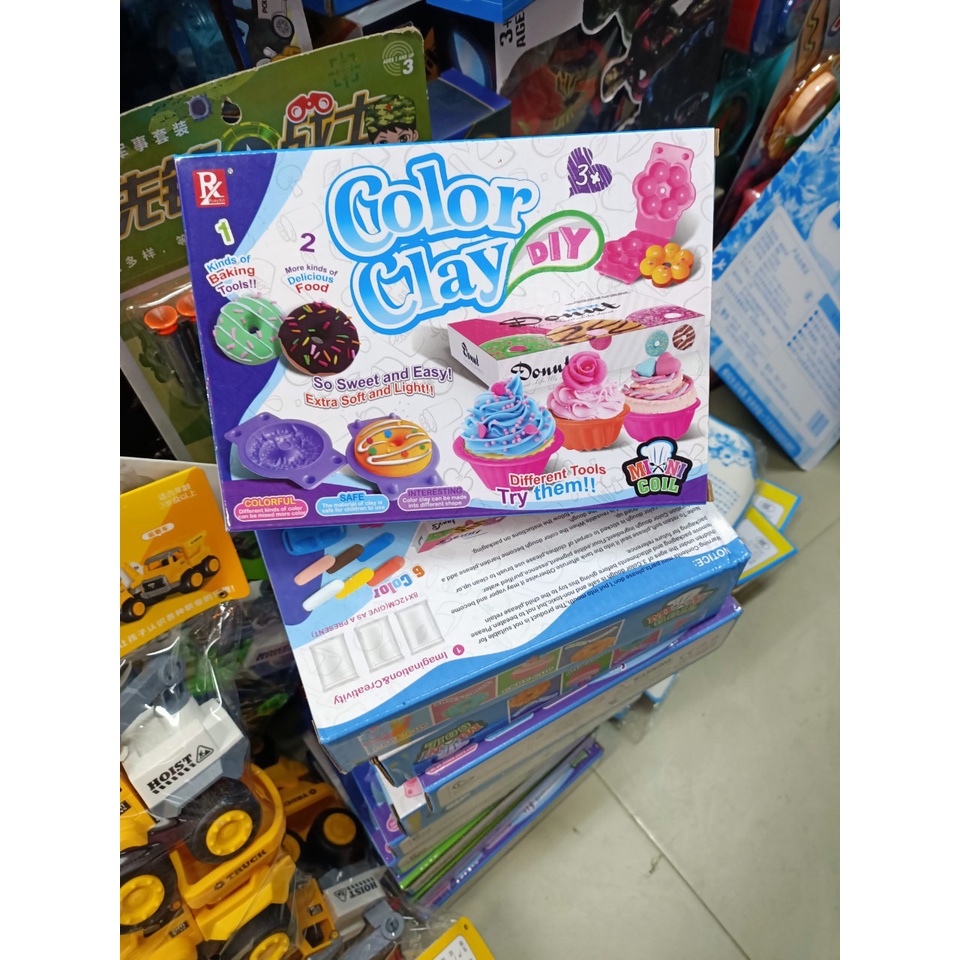 Bộ Đồ Chơi Thủ Công Đất Nặn Làm Kem #728B-2 Color Clay Diy