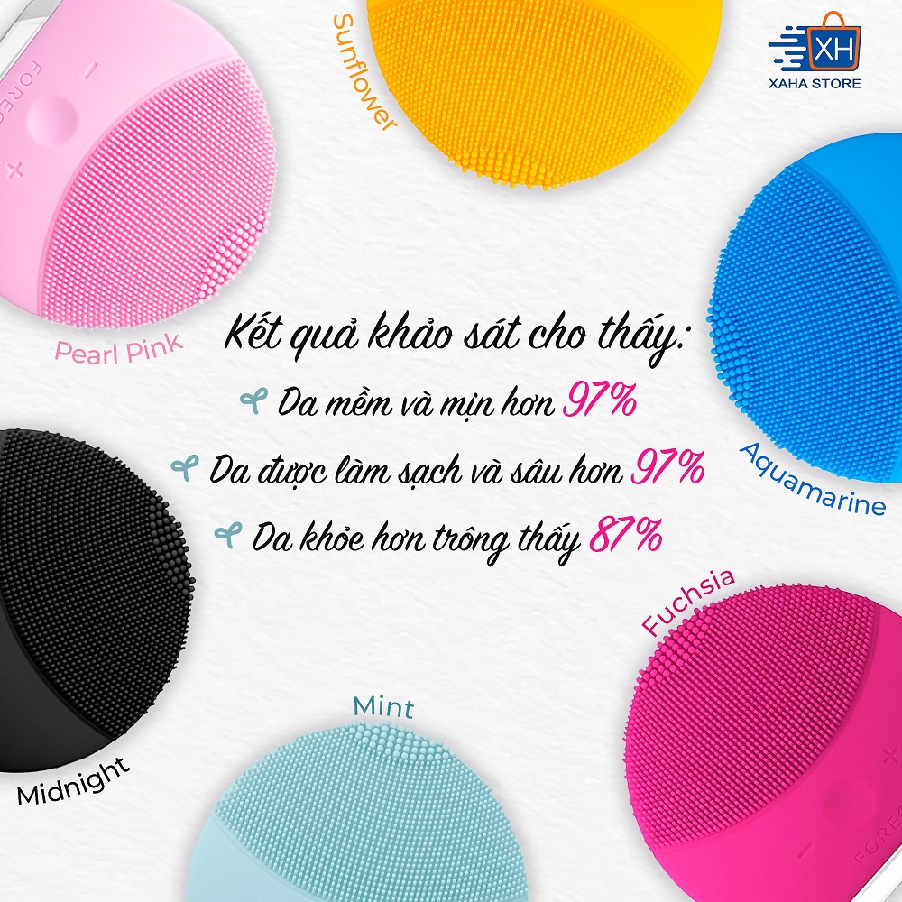 Máy Rửa Mặt Massage Chống Lão Hóa F0RE0 Luna Mini 2 Plus - Chuẩn Authentic BH 2 năm