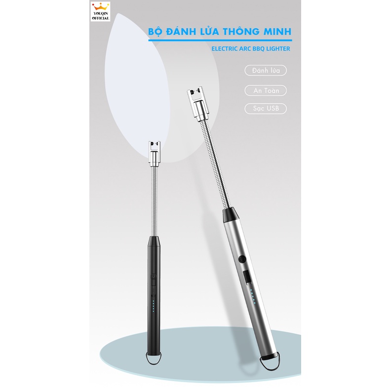 Dụng Cụ Tạo Tia Lửa Điện, Châm Lửa Bếp Ga, Đốt Nến Thơm, Pin Sạc - YouQin