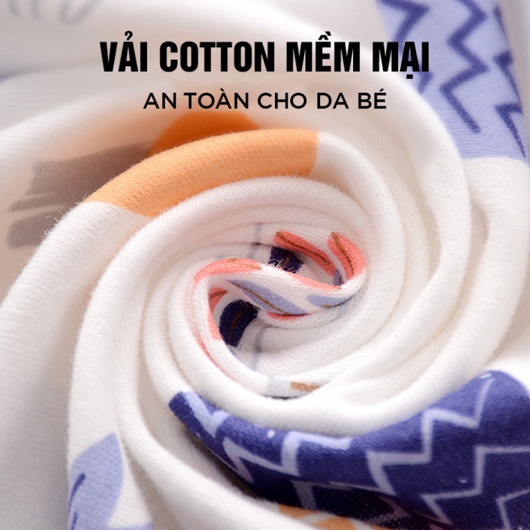 Khăn quấn bé sơ sinh loại mỏng 85cm x 85cm, vải cotton mềm mại, dùng làm khăn tắm cho bé, chăn đắp điều hòa mùa hè