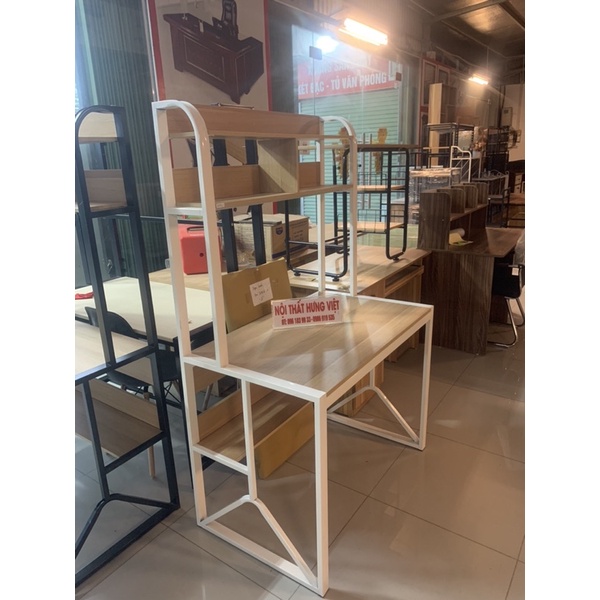 Bàn học sinh khung sắt hàn liền 1m x 60 sắt hộp 2x4