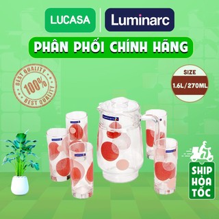 Bộ Bình Ly Thủy Tinh Luminarc 6 Món Constellation Red G8277