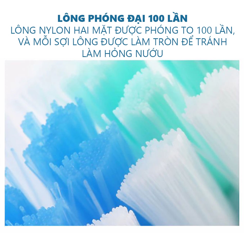 Bộ 2 đầu thay thế bàn chải điện xiaomi DR-BEI sonic loại sạch lông cứng EB-N0202 CLEAN