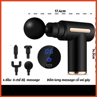 Máy massage cầm tay mini, súng massage cầm tay mini toàn thân 6 cấp độ - ảnh sản phẩm 6