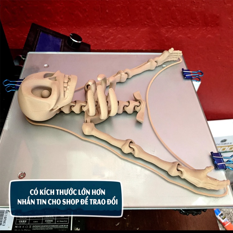 Đồ chơi bộ xương halloween cute vui tính giải trí dễ thương - in 3d thủ công - đồ chơi cho trẻ con đáng yêu nhiều màu