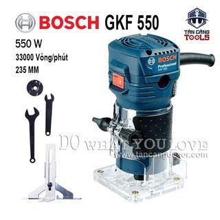 Máy phay bosch gfk 550 cốt 6.35 mm 550w