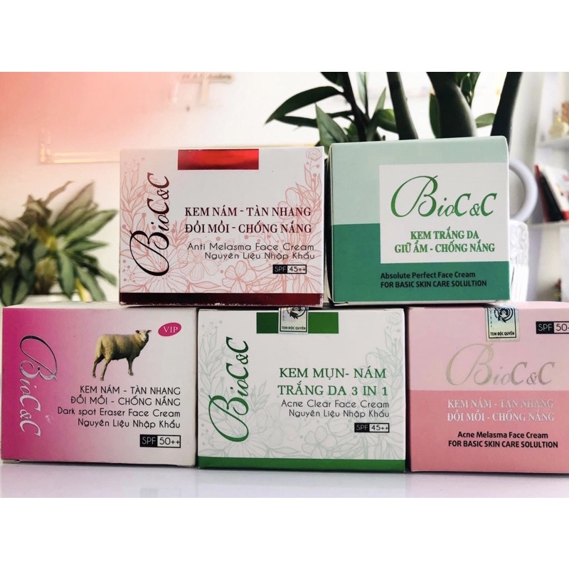 Kem Mụn, Nám, Trắng Da Bio C&C 15g