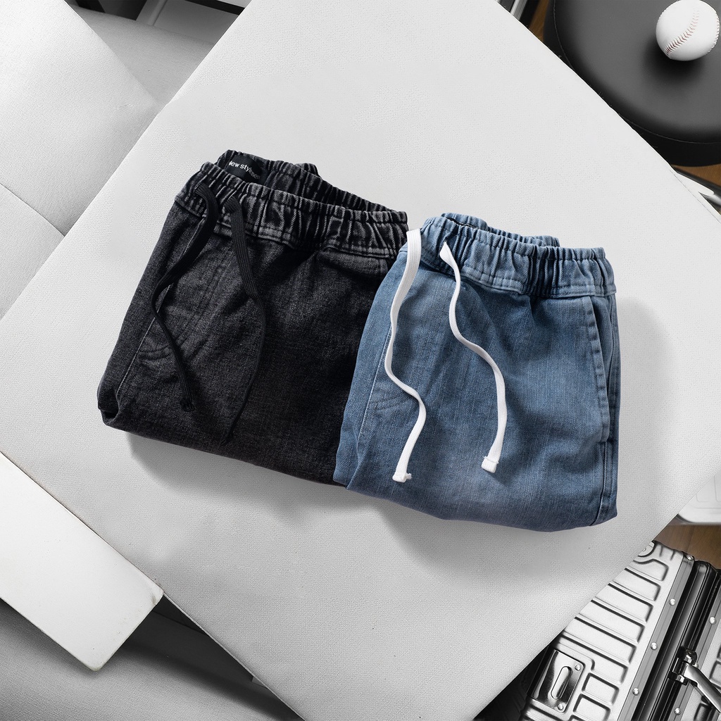 Quần short nam jean cao cấp MP MEN dày mềm co giãn thoải mái from trên gối