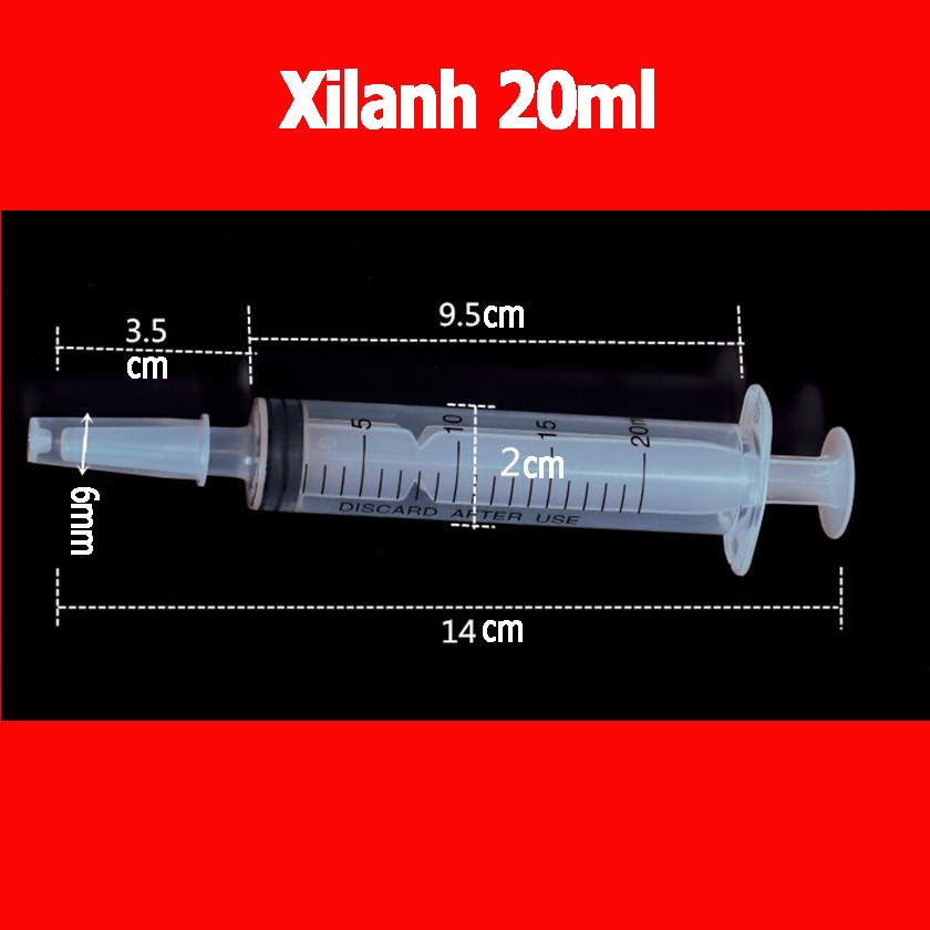 Ống tiêm 20ml giá rẻ, Xilanh chiết nước hoa 20ml, xi lanh 20cc - XL20