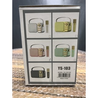 Loa karaoke bluetooth kèm 2 mic không dây YS105