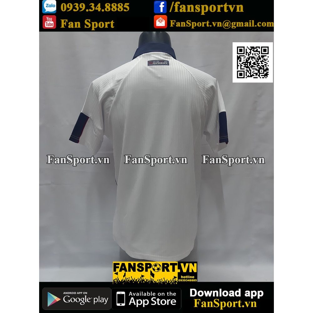 Áo đấu bóng đá Anh England 1997-1998-1999 home shirt jersey white umbro retro size M