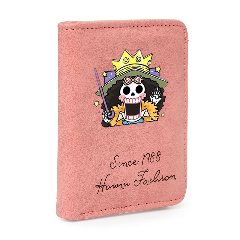 Ví da cầm tay nam nữ in hình ONE PIECE ver Vuông xinh xắn tiện lợi anime chibi