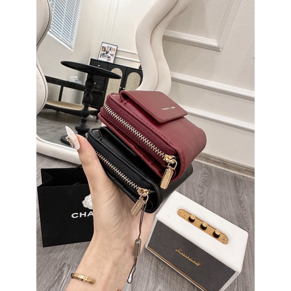 Ví da trơn nắp gập nhiều ngăn fullbox #V001