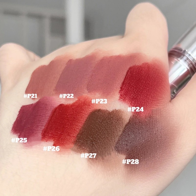 Son môi ❤️𝑭𝒓𝒆𝒆𝒔𝒉𝒊𝒑❤️ Son kem bóng CAPPUVINI Chất Son Siêu Nhẹ Mềm Mượt Như Nhung