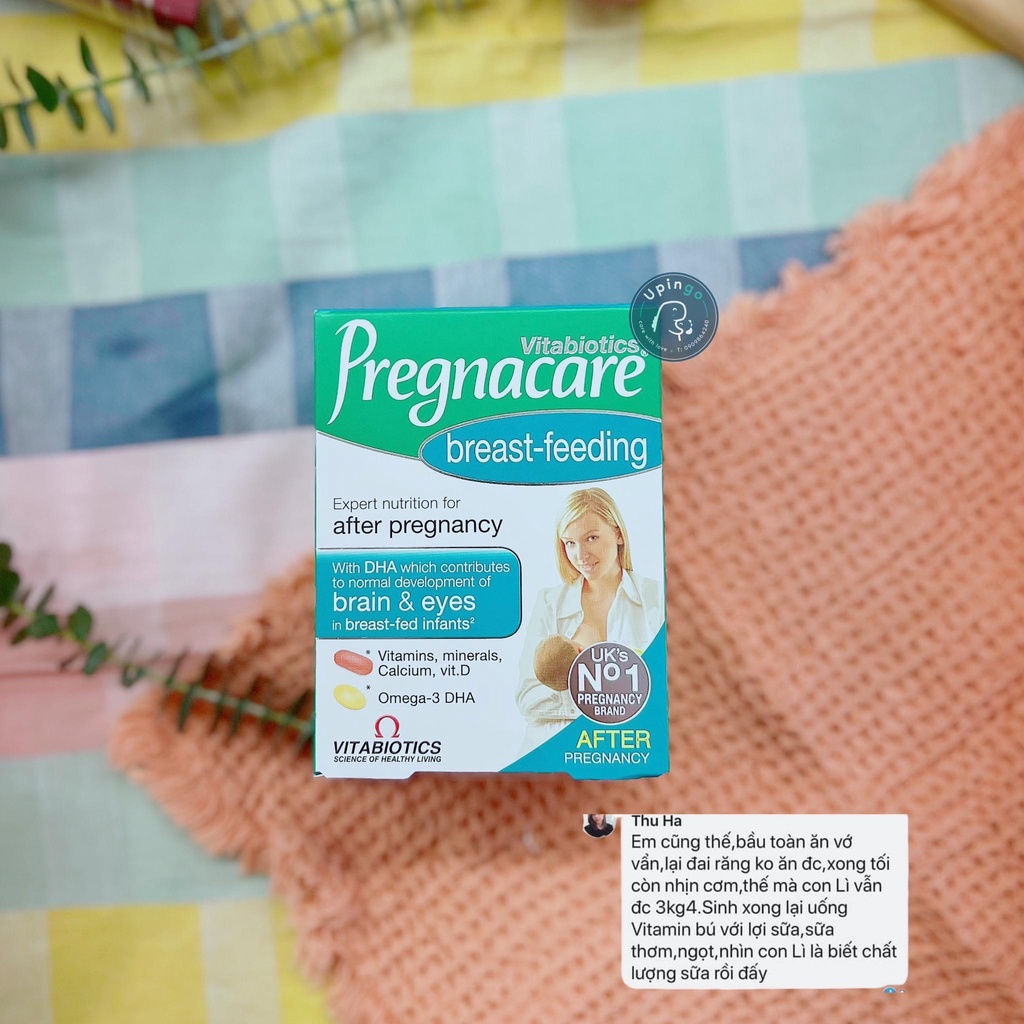Vitamin tổng hợp cho mẹ sau sinh Pregnacare Breastfeeding 84 viên Anh Quốc vit bú