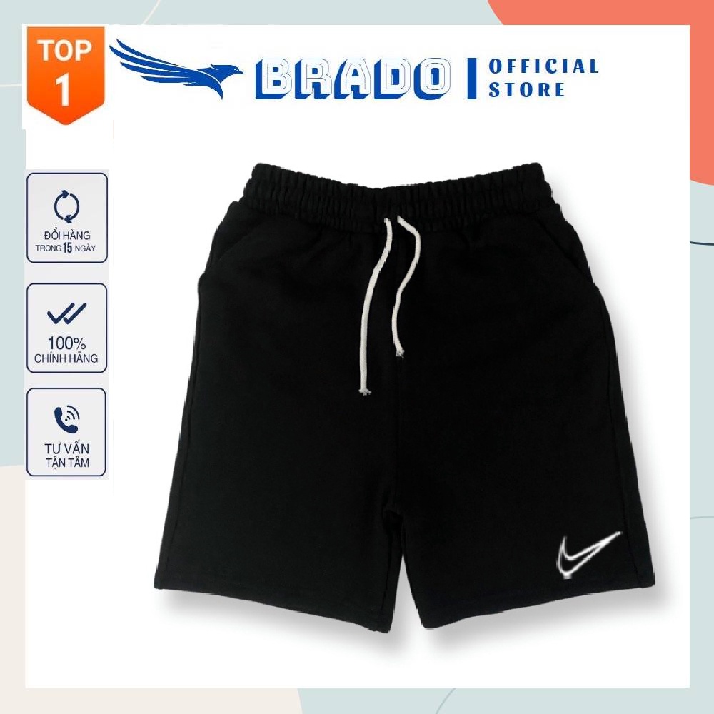 Quần Đùi Nam, Quần Short 𝐍𝐈.𝐊𝐄 100% Cotton, Chất Vải Dày Dặn Mềm Mịn, Co Giãn, Thoáng Mát, Thấm Hút Mồ Hôi Tốt
