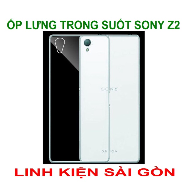 ỐP LƯNG TRONG SUỐT SONY Z2