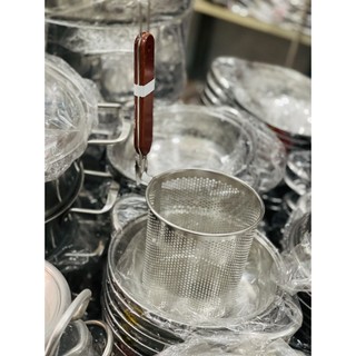 Vợt hủ tíu lưới inox và cán gỗ chất lượng cao cấp - 03 size