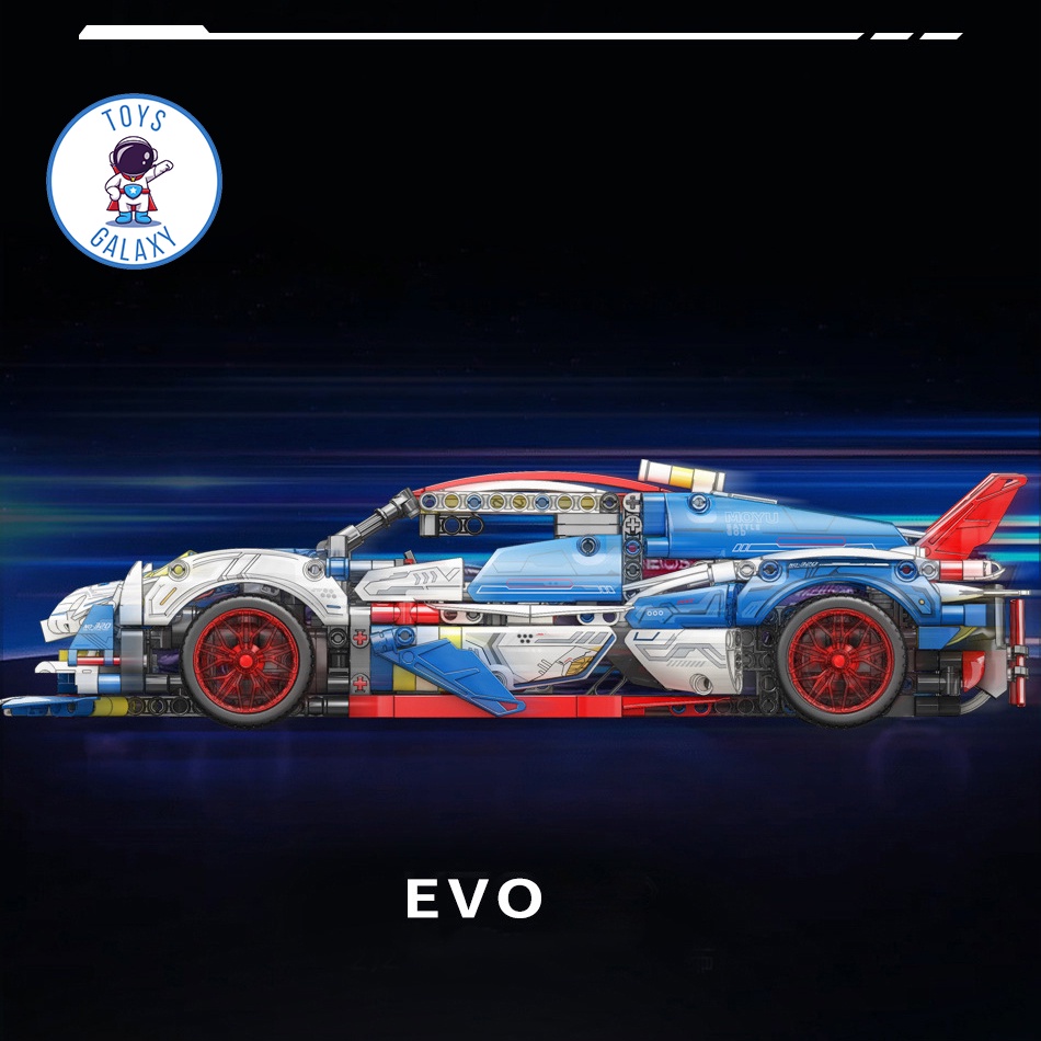 Đồ Chơi Lắp Ráp Mô Hình Siêu Xe Apollo Project Evo White Blue / Lamborghini Điều Khiển Từ Xa RC Tỉ Lệ 1:14 MY88320A