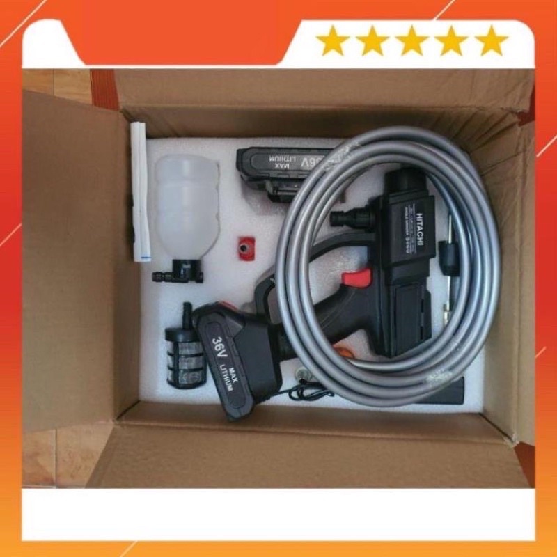 Máy Rửa xe HITACHI 118v pin sạc cực mạnh bền bỉ đa chức năng xịt cực mạnh /3chế độ phun rửa -chuyên sử dụng vệ sinh …