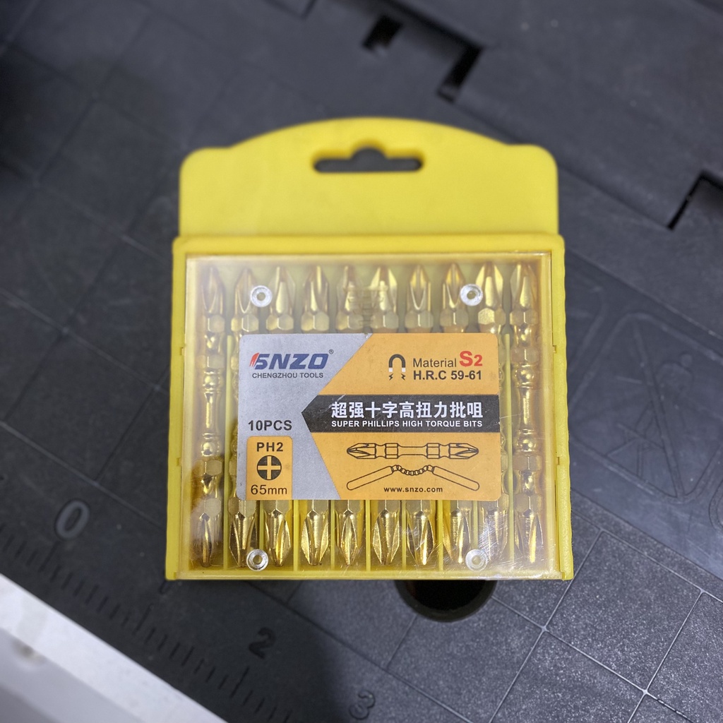 Bộ 10 mũi SNZO 65mm bắt vít có từ chuyên dụng
