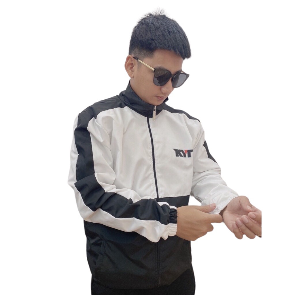 Áo Khoác Dù Nam Cổ Trụ Thêu Kyt Có Túi Trong 2 Lớp Siêu Hot NEW UNISEX