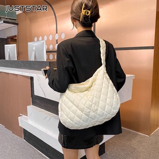 Túi đeo vai JUSTSTAR cỡ lớn thêu họa tiết kim cương phong cách cổ điển thời trang cho nữ