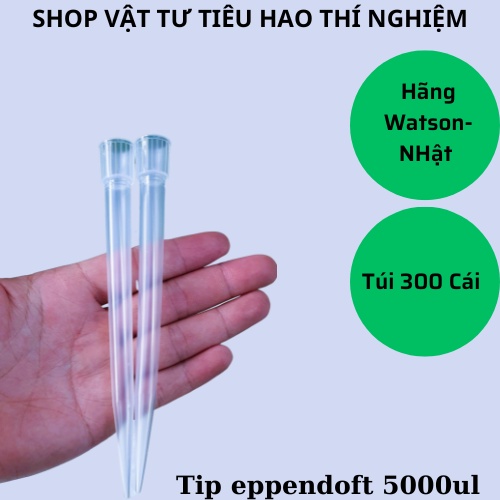 Set 300 cái đầu pipette Tip - Côn Kiểu Eppendorf 5000ul Hãng Watson Biolab - Nhật