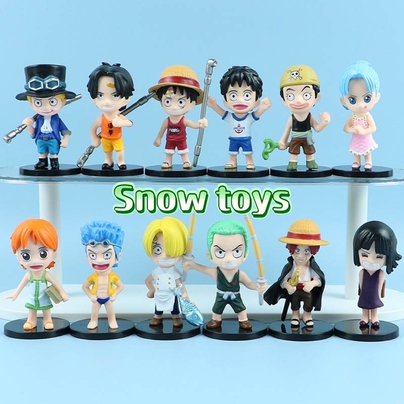 Mô hình One Piece hồi nhỏ - Mô hình Nami Franky Sanji Zoro Shanks Robin Sabo Ace Luffy Usopp Vivi hồi bé - Cao 8cm~9cm
