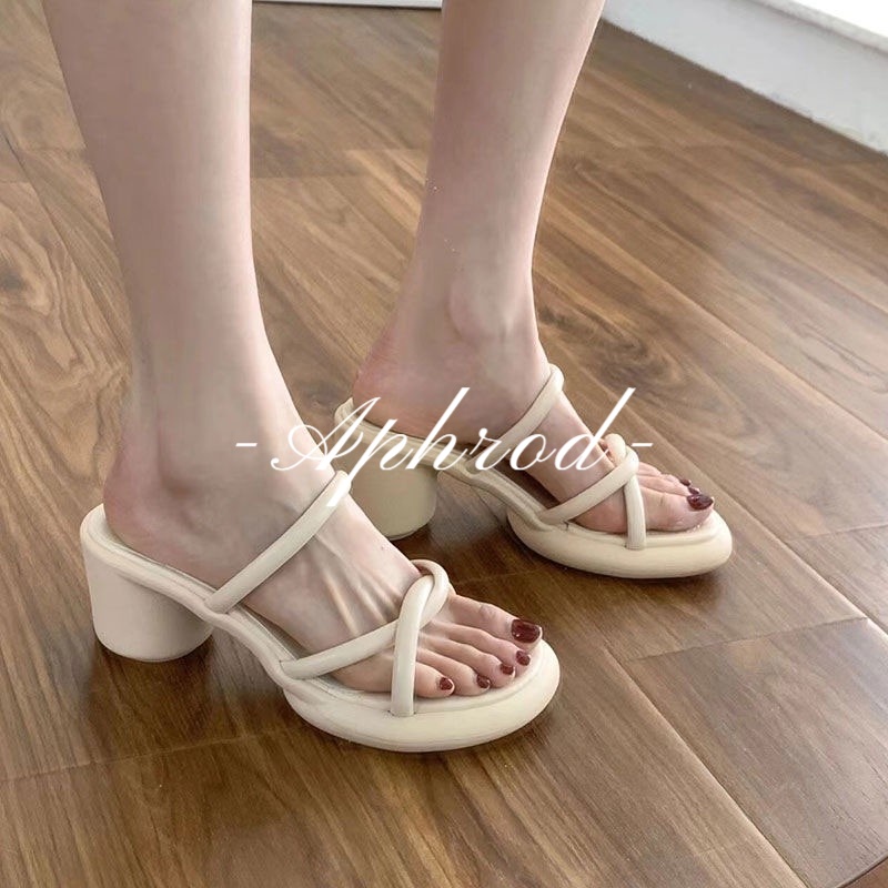 Aphrod Giày Cao Gót Hở Ngón Đa Năng Thời Trang Cho Nữ