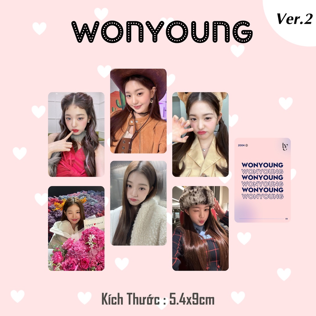 Set 6 card Jang WonYoung - IVE