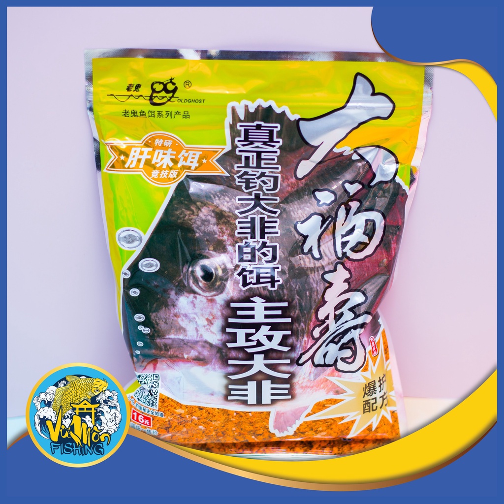 Mồi câu rô Lão quỷ Đại Phi -Thính dụ cá rô 400g Vũ Môn Fishing